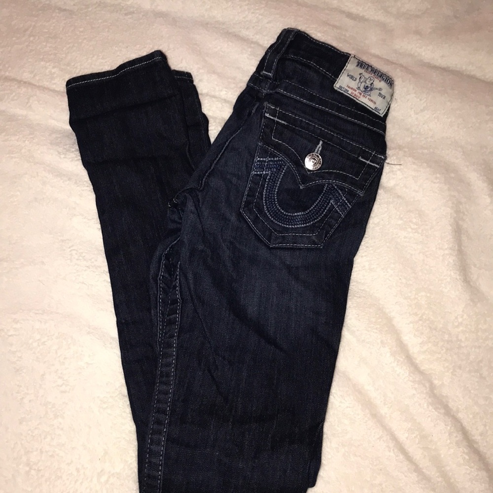 True Religion low rise skinny jeans